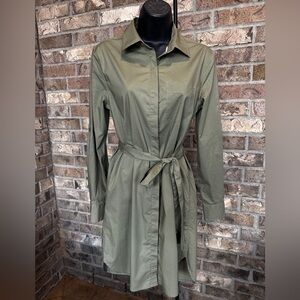 Victoria’s Secret Olive Shirt Dress Belted Size 2